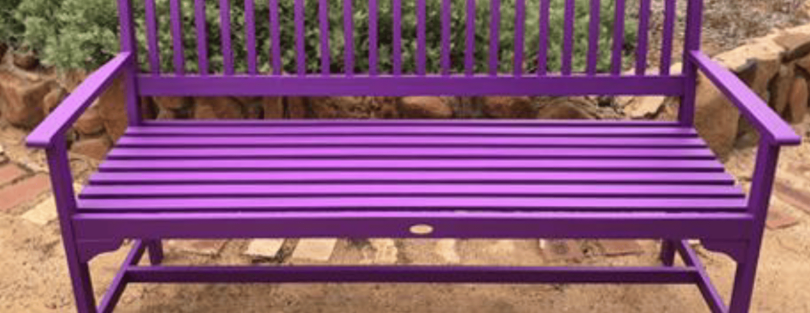 kingsley purple bench